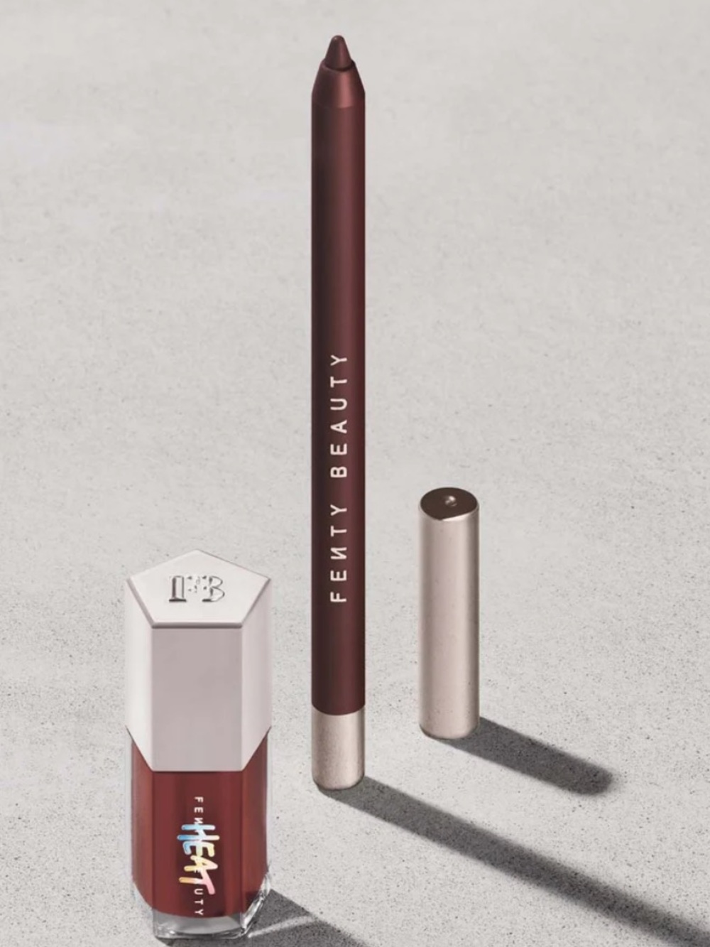 Fenty Beauty Brown Lip Liner & Mini Lip Plumper Duo